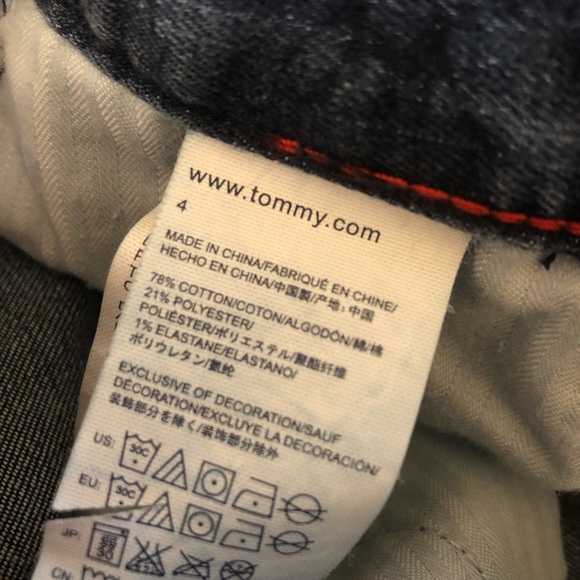 Tommy Hilfiger blue floral pattern Jean skirt 4 - Picture 5 of 5